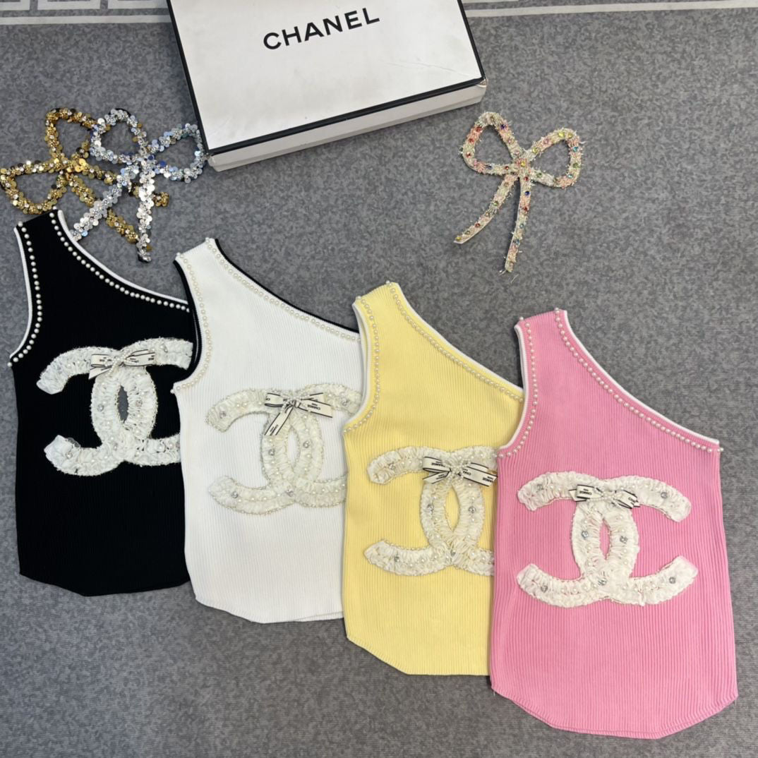 CHANEL OFF SHOULDER TANK